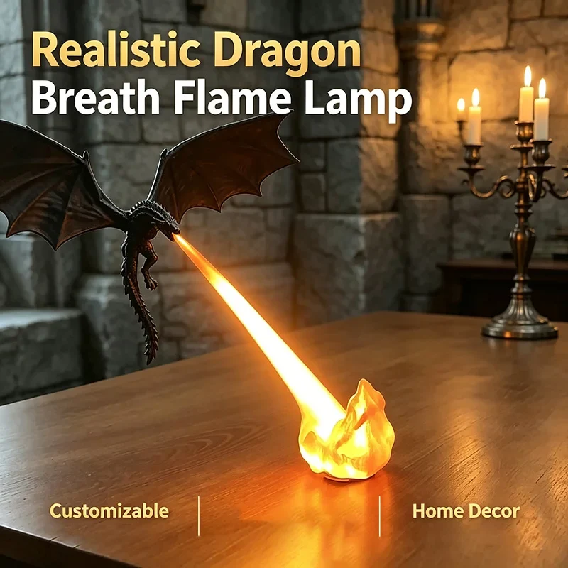 Fire-Breathing Dragon Lamp