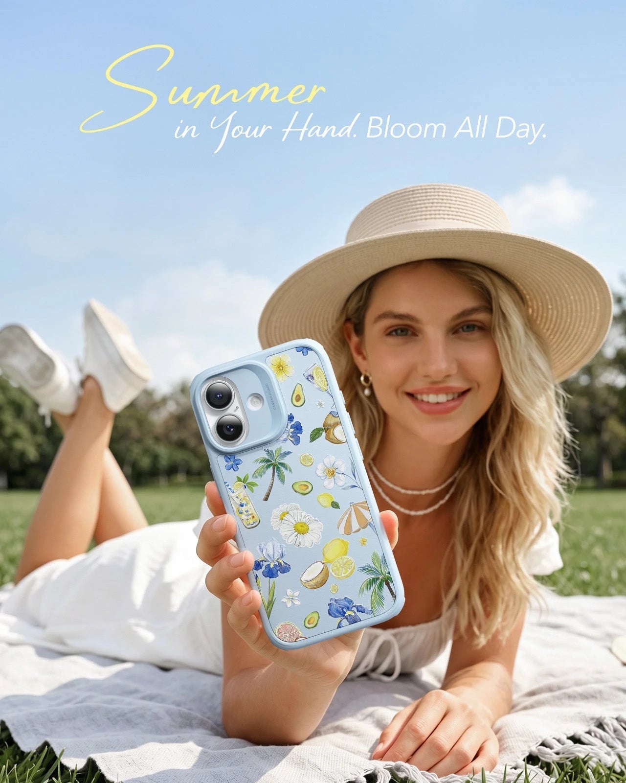 IPhone 17 Magnetic Case Tropical Paradise