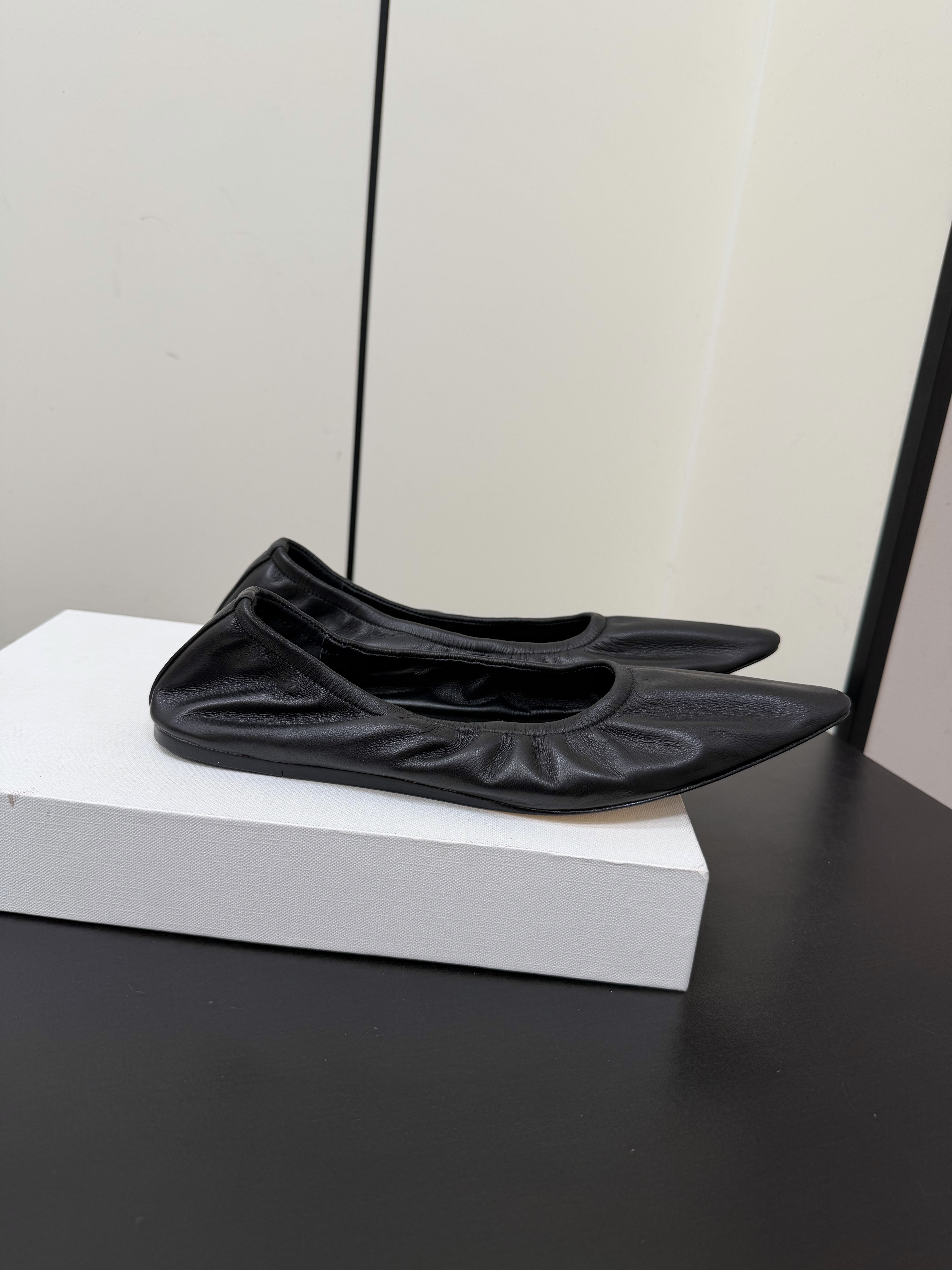 The Row Soft Lambskin Ballet Flats