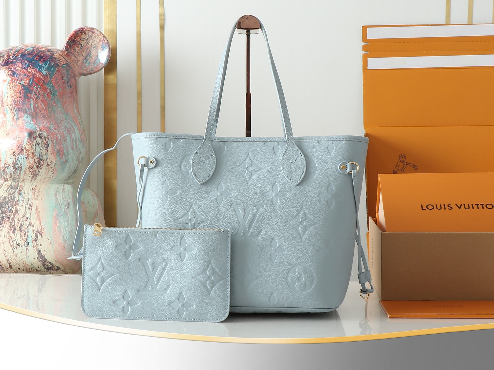 Louis Vuitton LV Neverfull Emeinte Bag