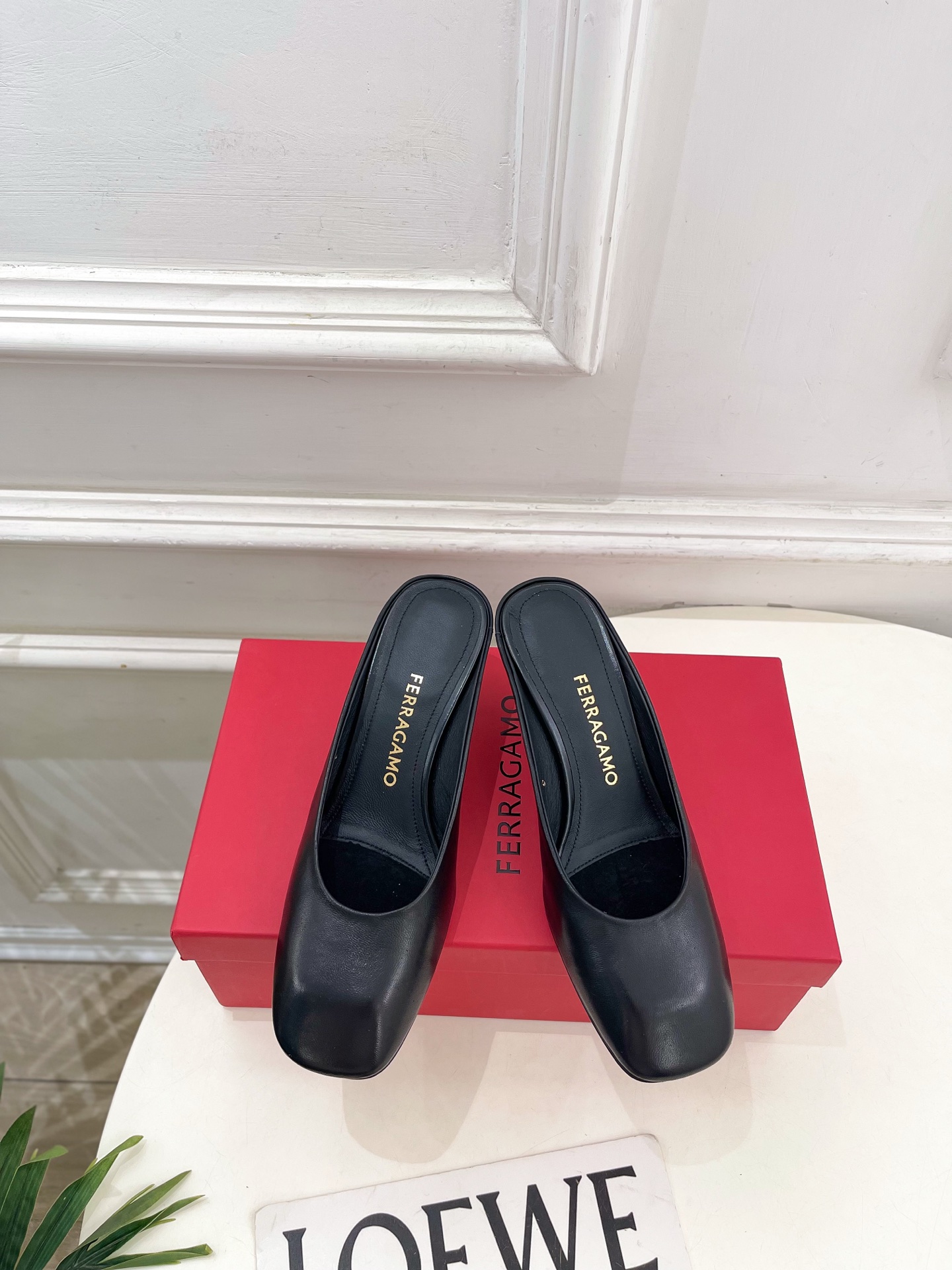 Ferragamo 2026 New Leather Heeled Mule