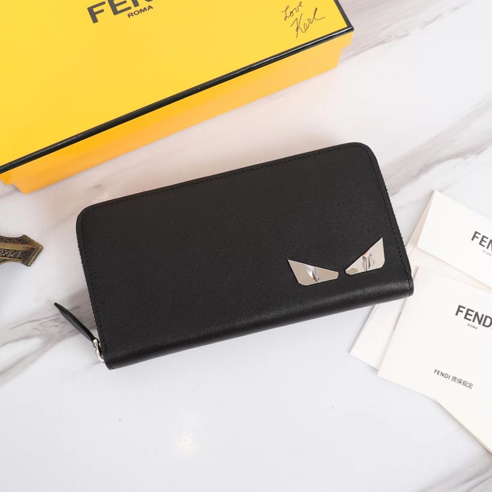 FENDI FF Printing Leather Wallte card holder
