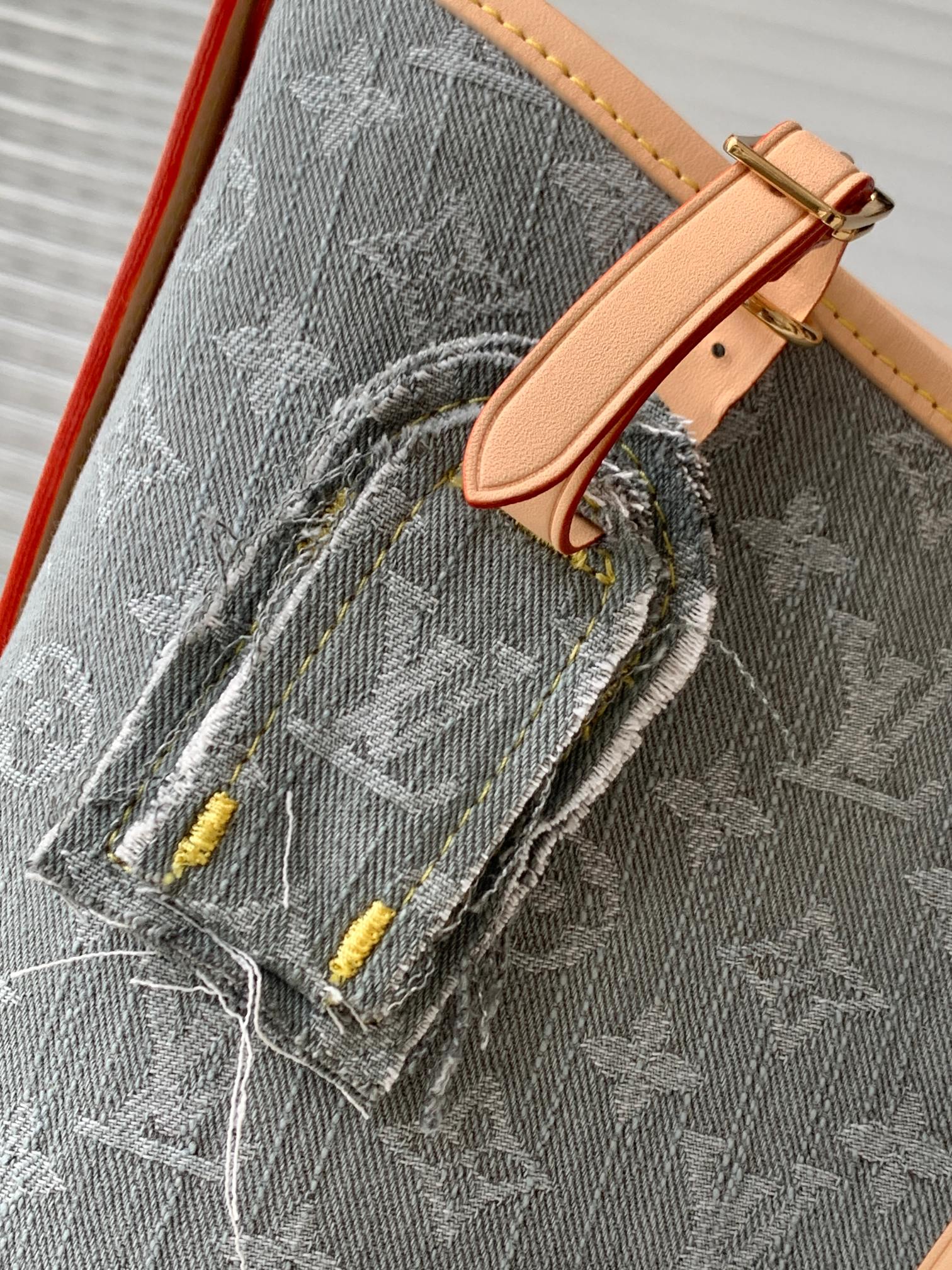 Louis Vuitton LV Carryall MM Washed Grey Denim Tote bag