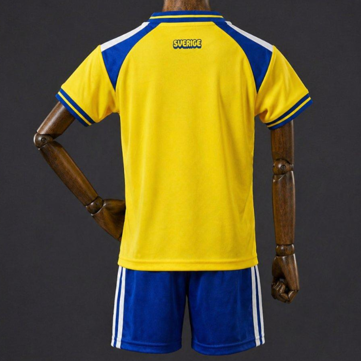 Kids 2026 Mens Sweden World Cup Home Jersey 16-28