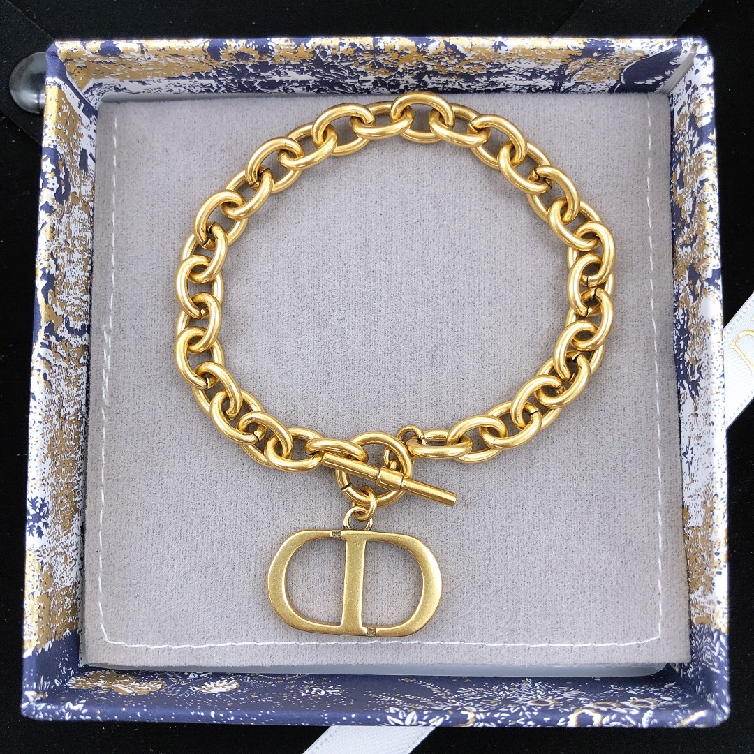 Dior Vintage CD Letter Bracelet