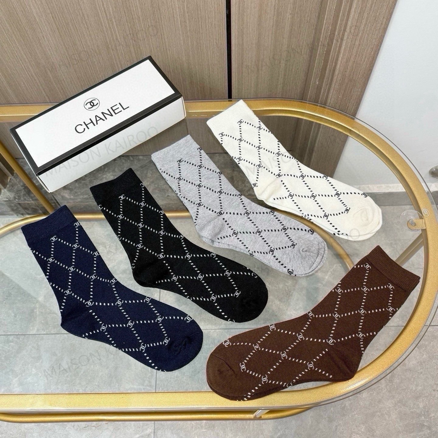 Chanel Socks 5-Pack - KAIROO