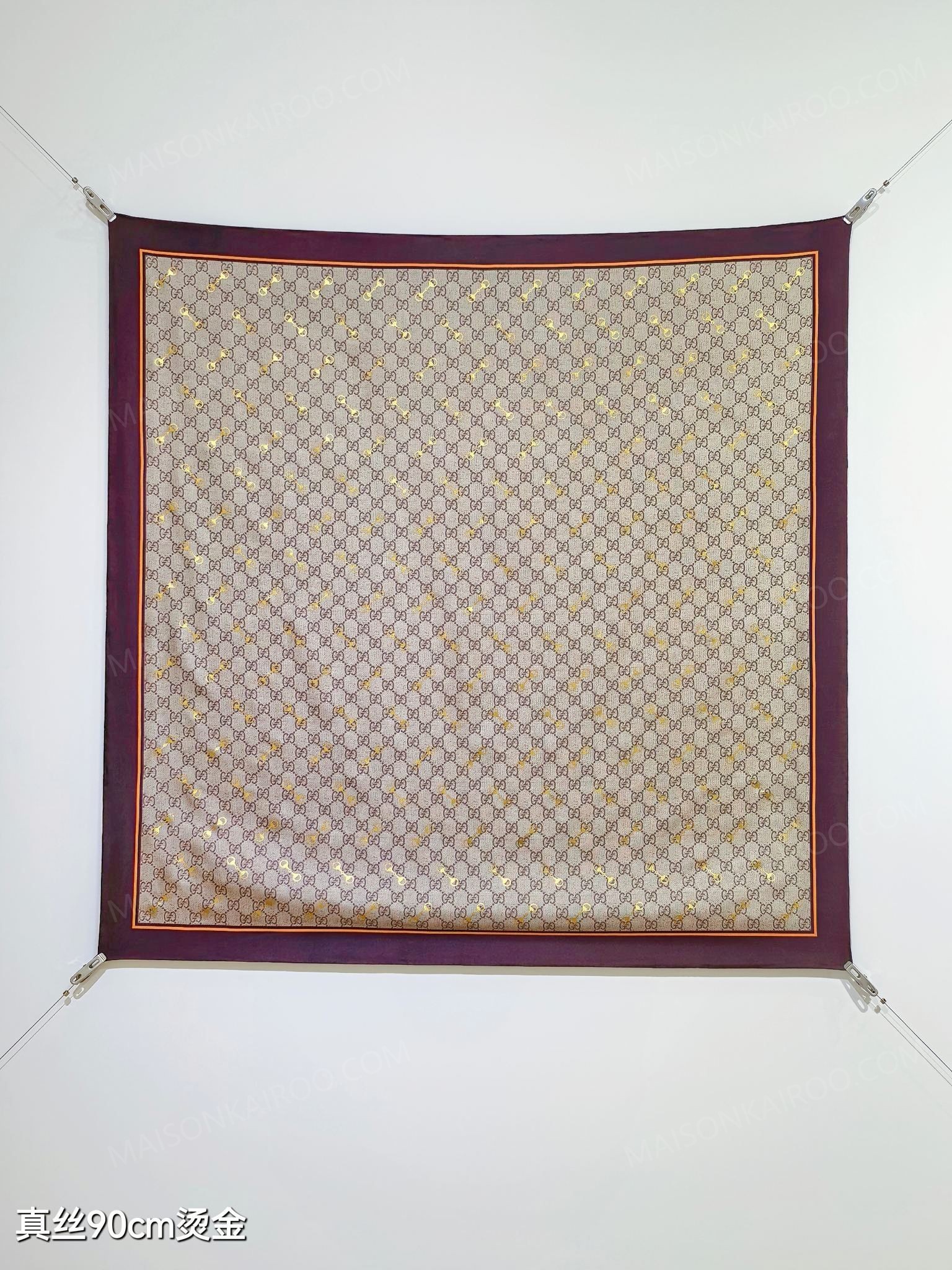 Gucci Hot Stamping GG Square Scarf - KAIROO