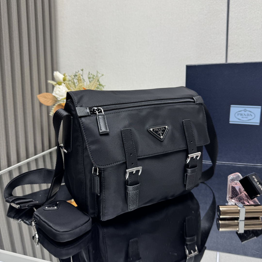 Prada Re-Nylon shoulder bag-Black 1BD953