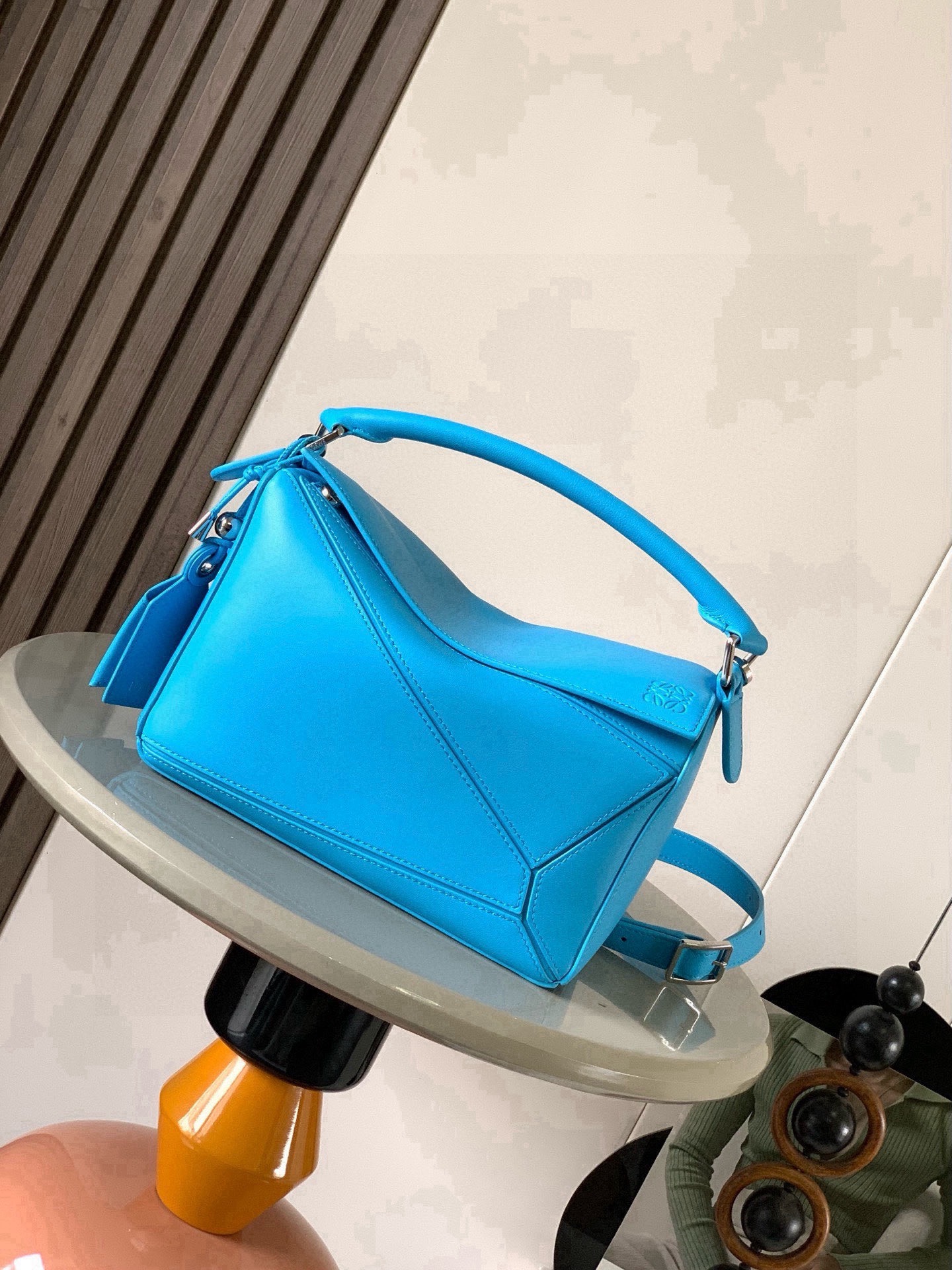 Loewe Puzzle Small 24 Edge Smooth Nappa Calfskin Leather Gold/Silver HW Shoulder Top Handle Bag / 10A - KAIROO