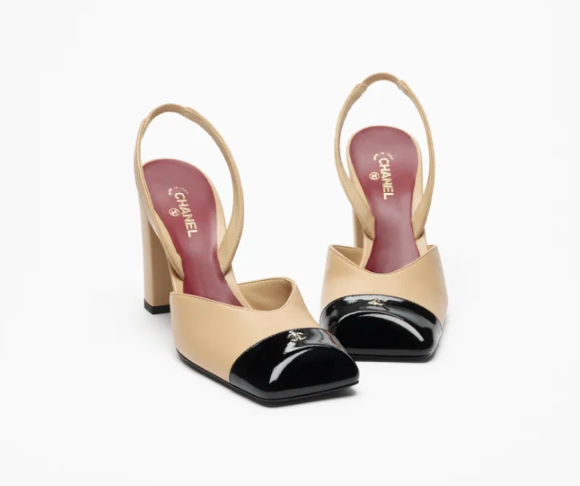 Chanel Leather Slingback