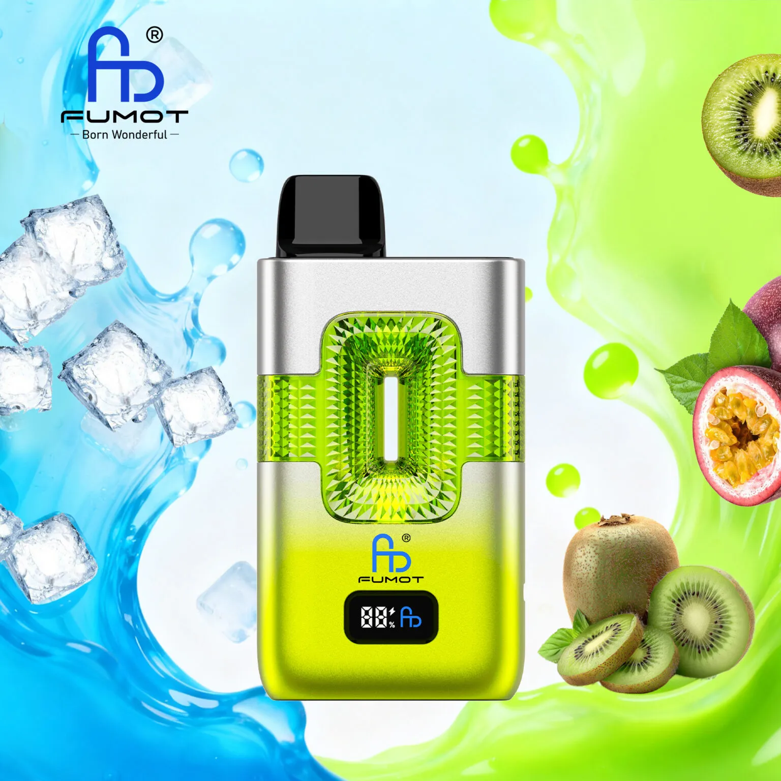 FUMOT ECO 2in1 50K Dual Flavor Disposable Vape – Ice Pop & Kiwi Passion Fruit Guava - Vaba Vape-Shop