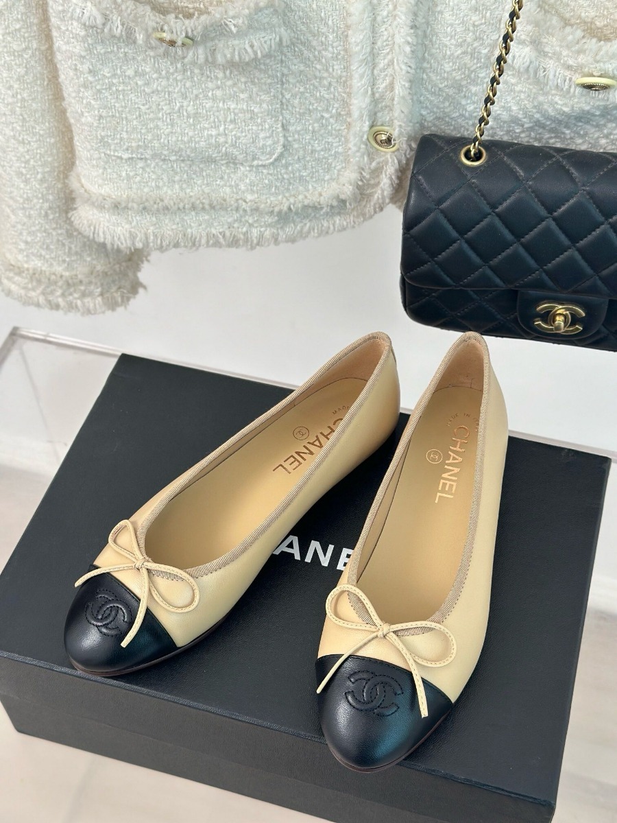 Chanel Leather Ballet Flats