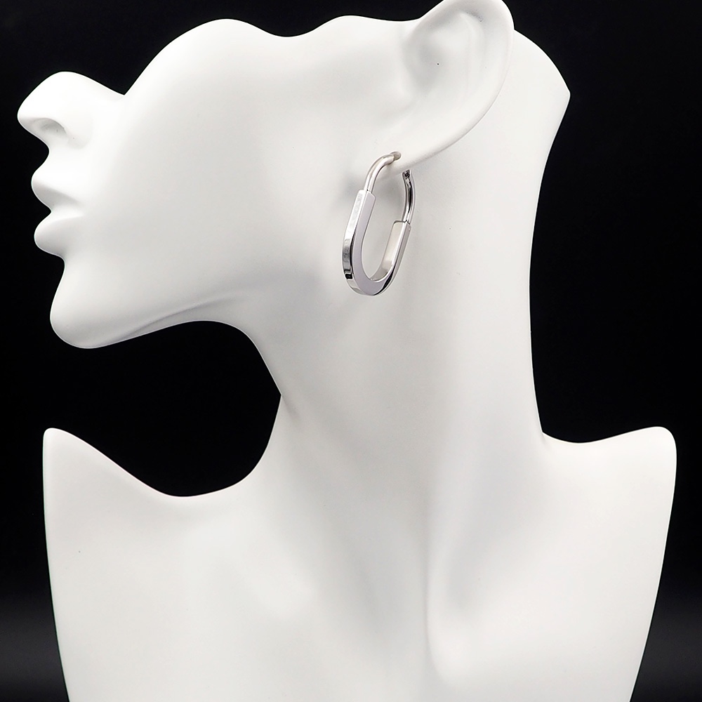 Tiffany Small  Lock Earrings-Silver