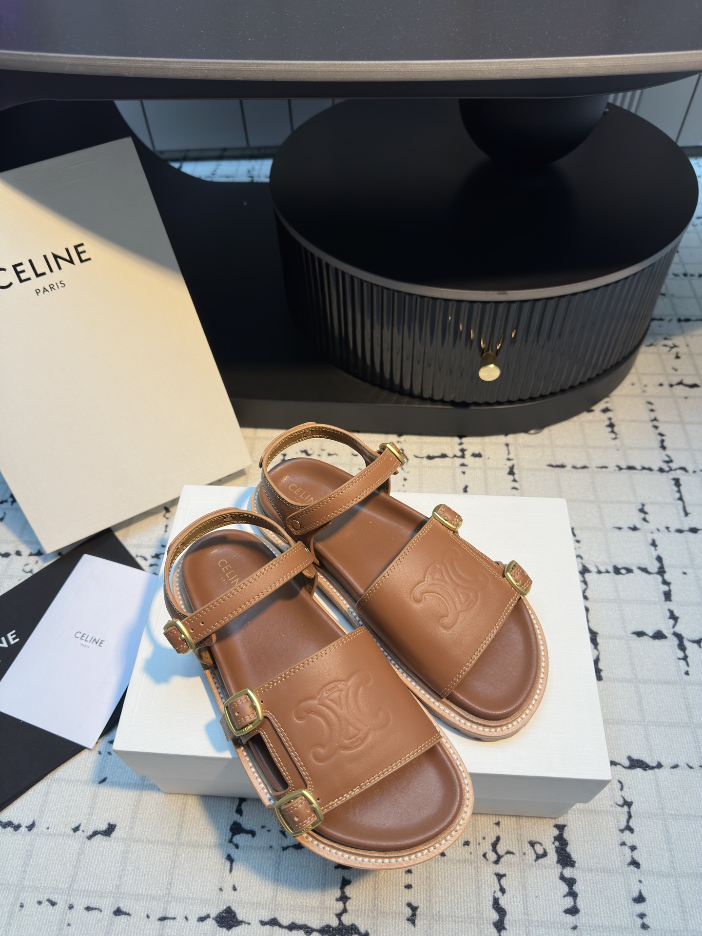 Celine Women's Leather Sandals
