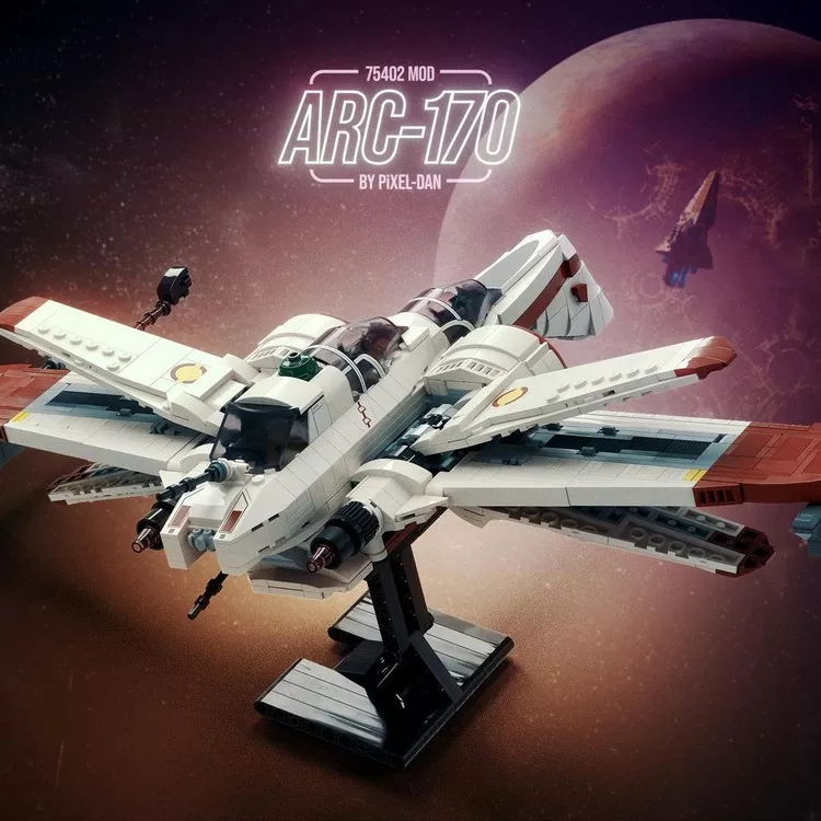 1145Pcs MOC 206151 ARC 170 Starfighter