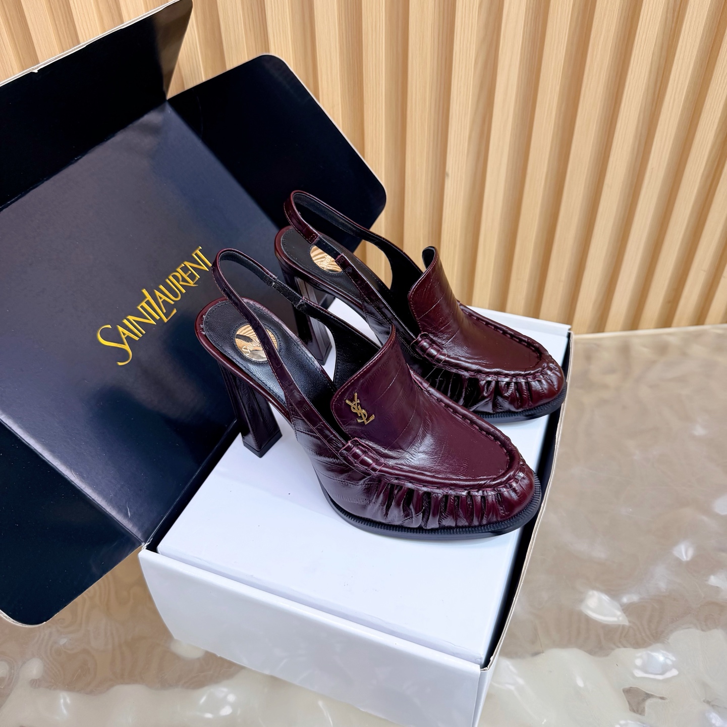 Saint Laurent Le Loafer Slingback Pump