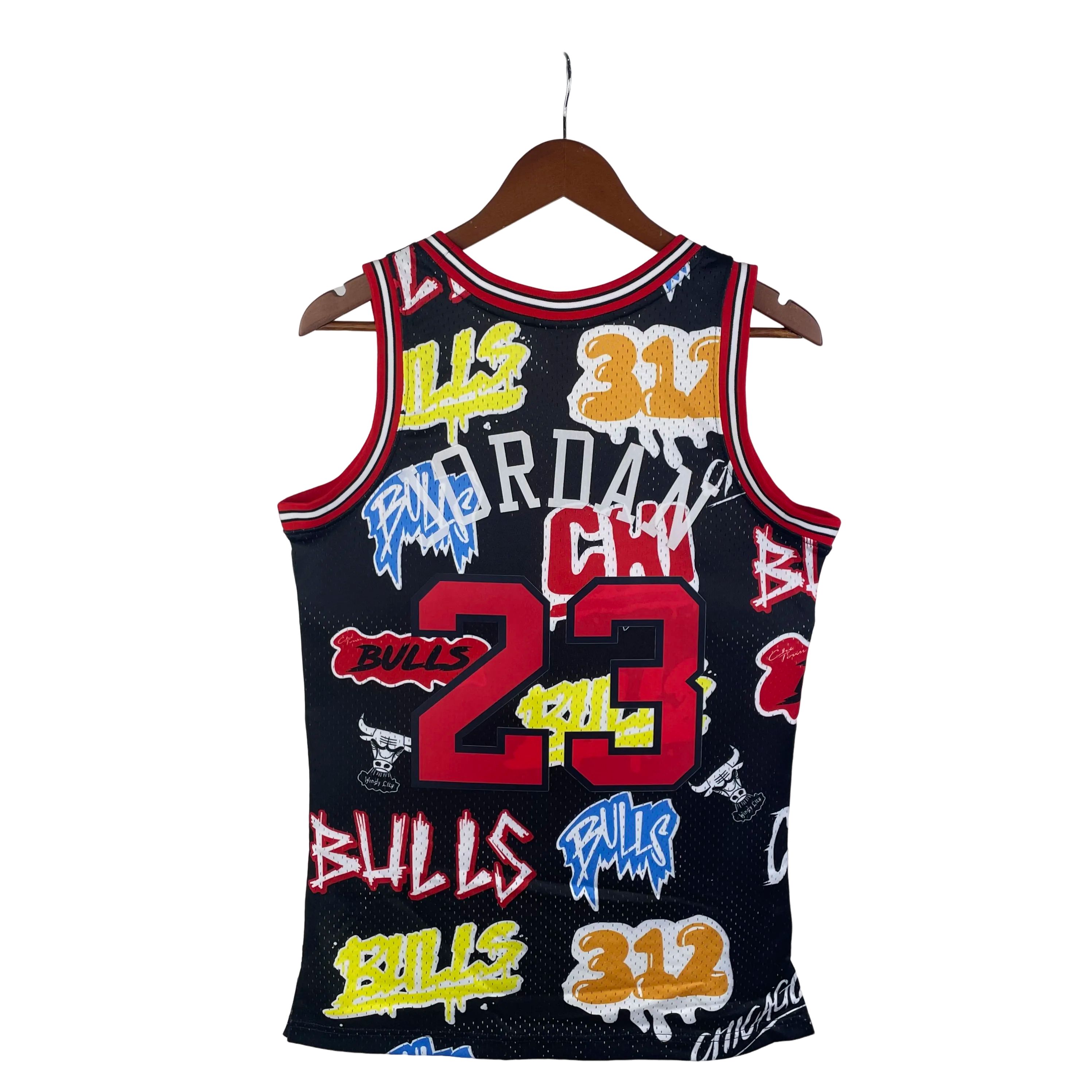 MN Heat Pressed Vintage : SW Bulls 97/98 Graffiti No.23 Jordan