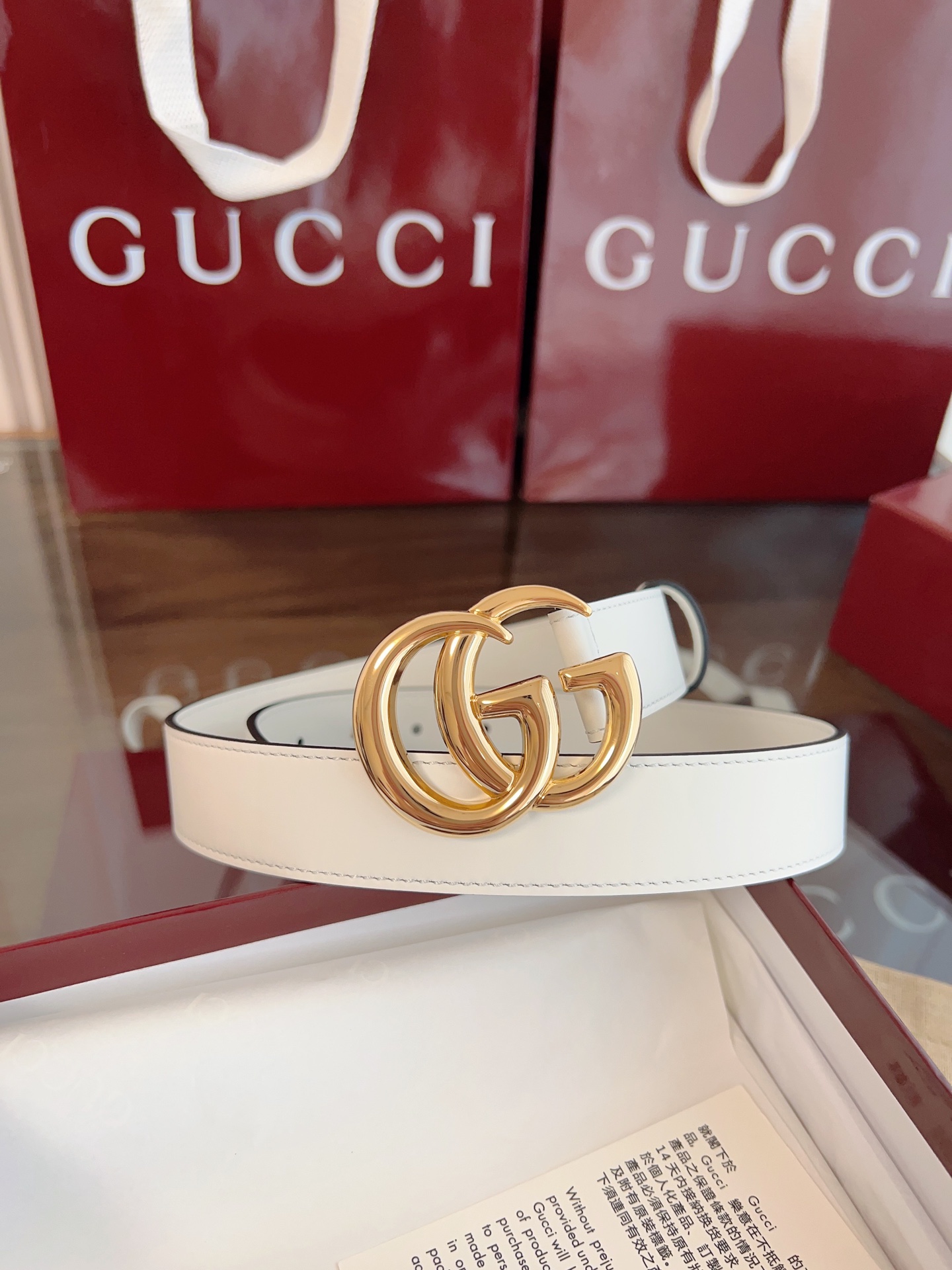 Gucci GG Marmont thin belt  3cm