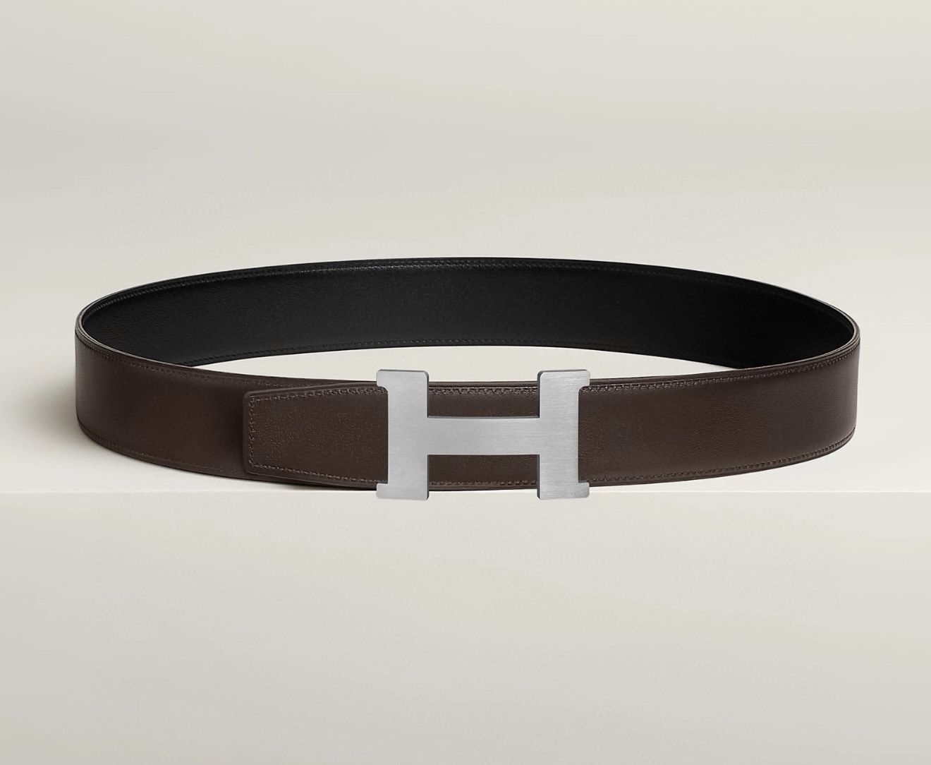 Hermes Constance H Reversible Leather Belt 3.8cm