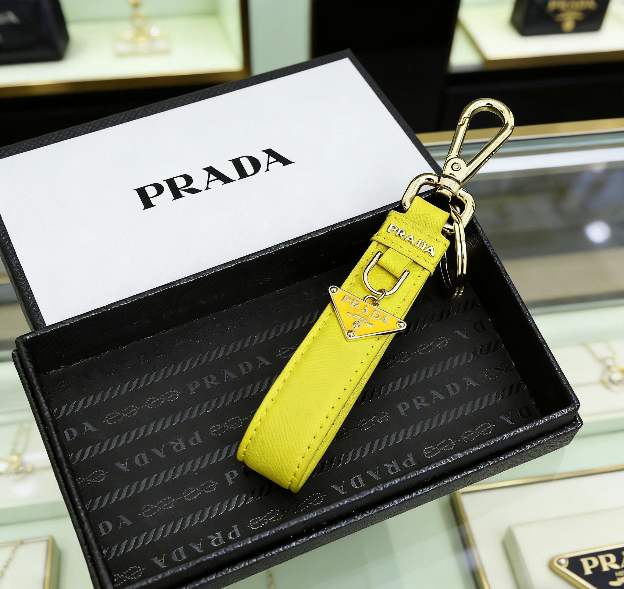Prada Saffiano Key Chain