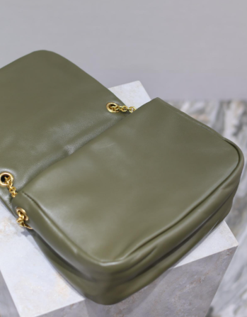 Saint Laurent YSL Green sheepskin crossbody bag