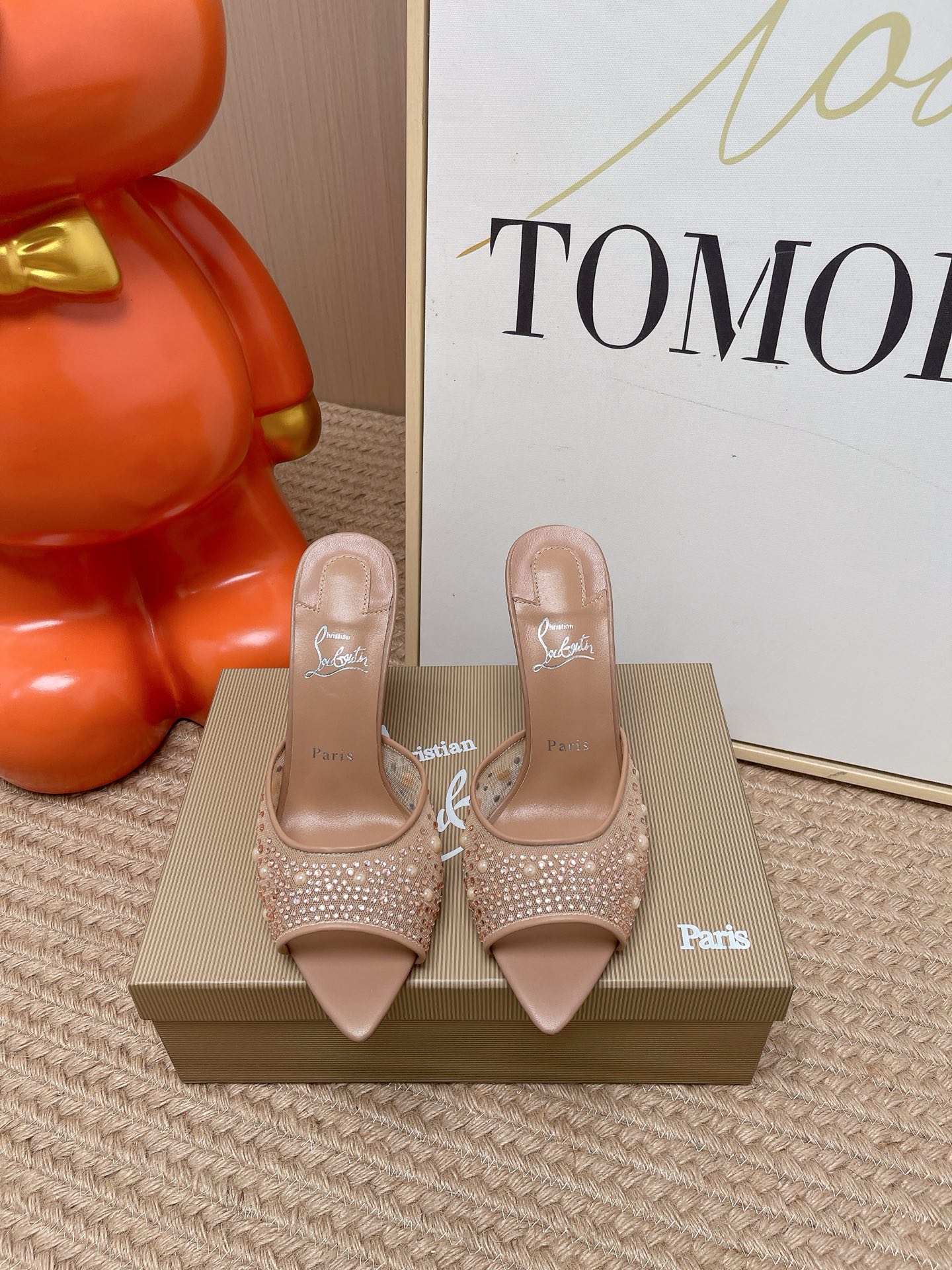 Christian Louboutin shiny leather Mule
