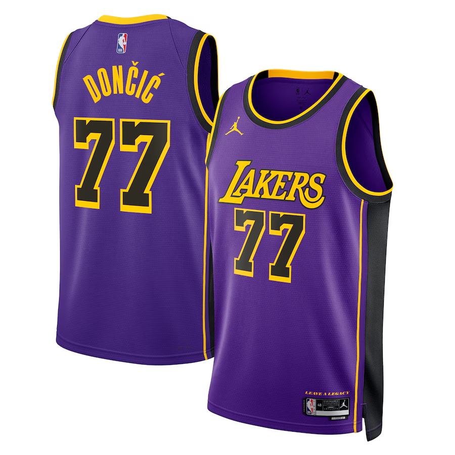 Luka Dončić Los Angeles Lakers Swingman Jersey Purple