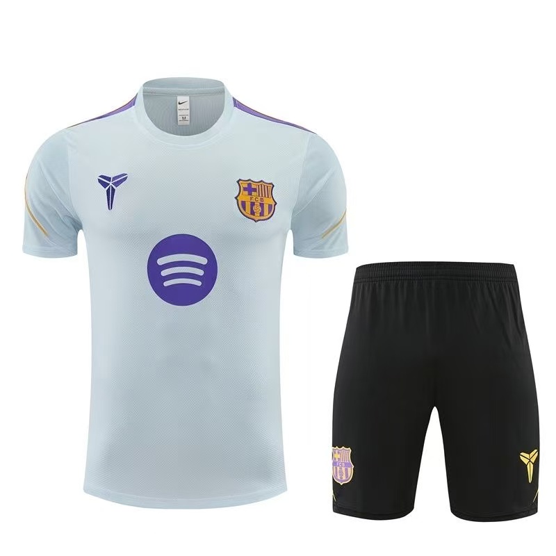 26/27Barcelona Kobe light pre-match top and black shorts set
