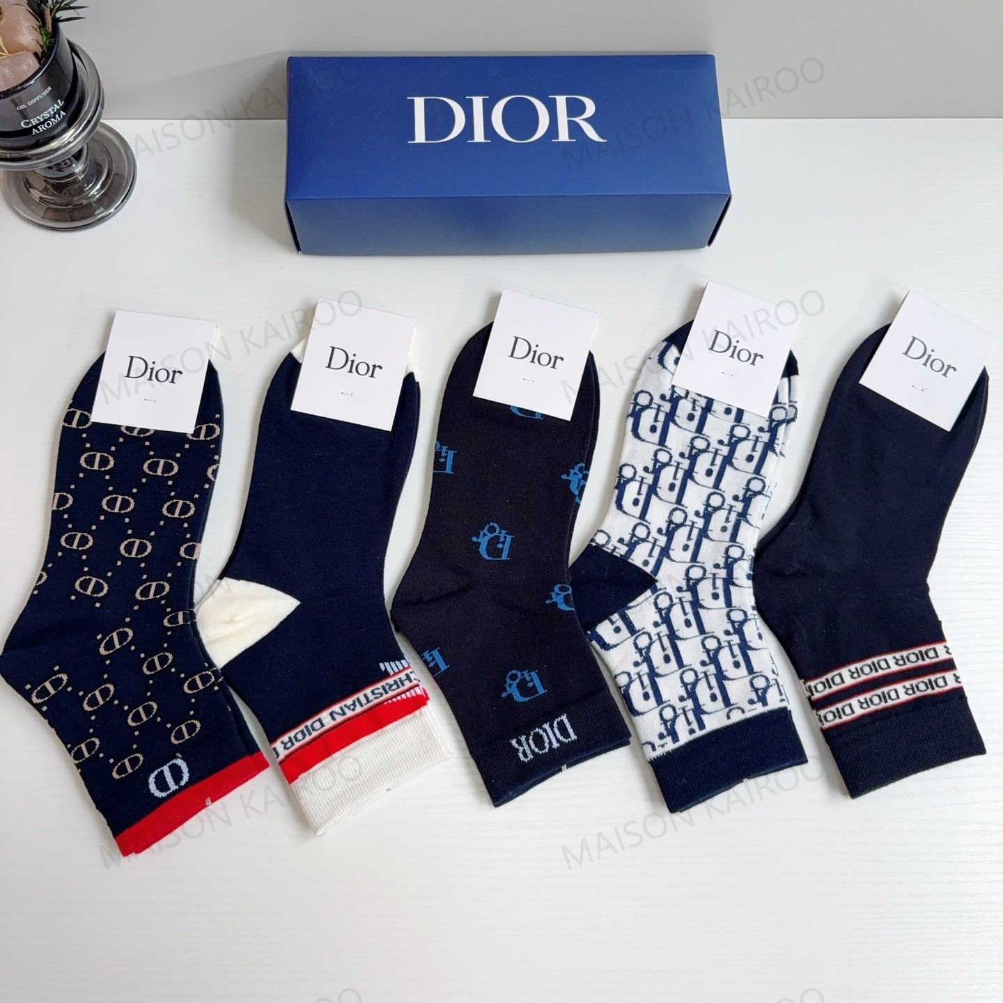 Dior Socks 5-Pack - KAIROO