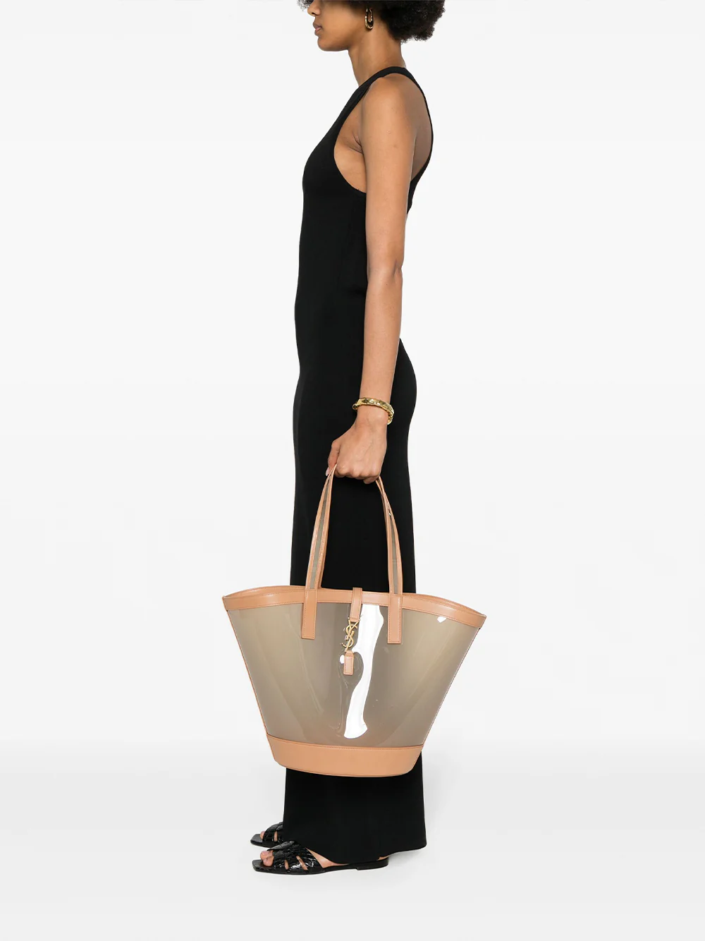 Saint Laurent Medium Panier Vinyl Tote