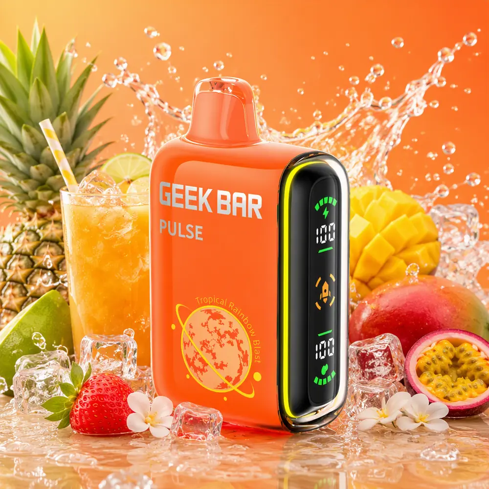 Geek Bar Pulse 15K Disposable Vape - Tropical Rainbow Blast