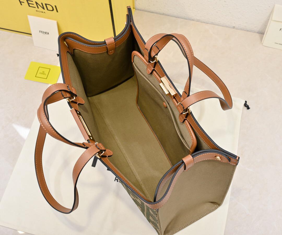 Fendi X-tote Classic monogram handbag