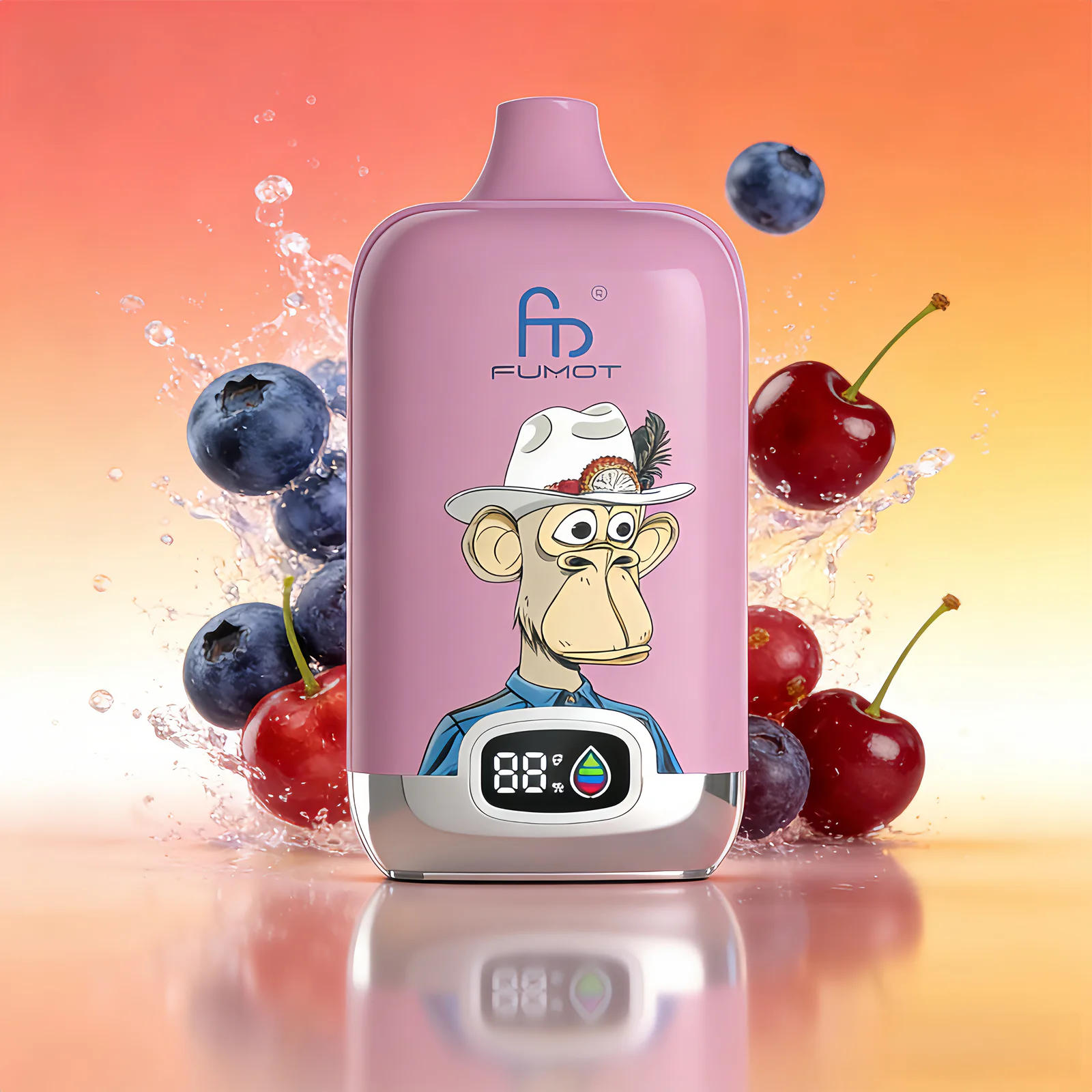 FUMOT Digital Box 12K Disposable Vape – Blueberry Cherry Cranberry - Vaba Vaba