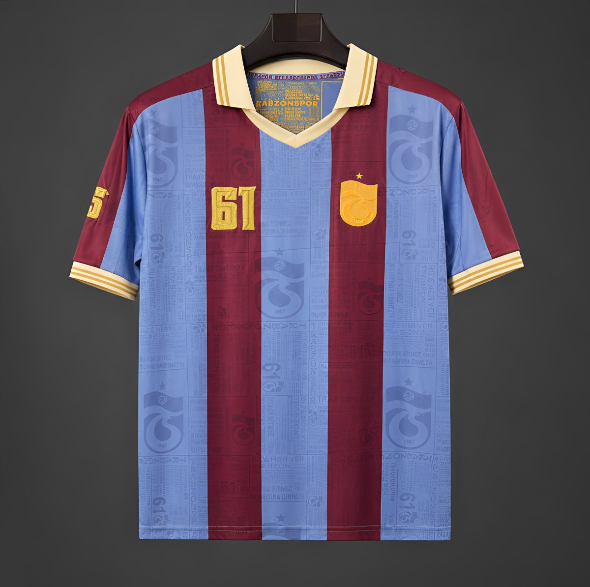 26/27 Trabzonspor Retro-Inspired Taraftar Premium Burgundy Blue Jersey S-4XL - musan