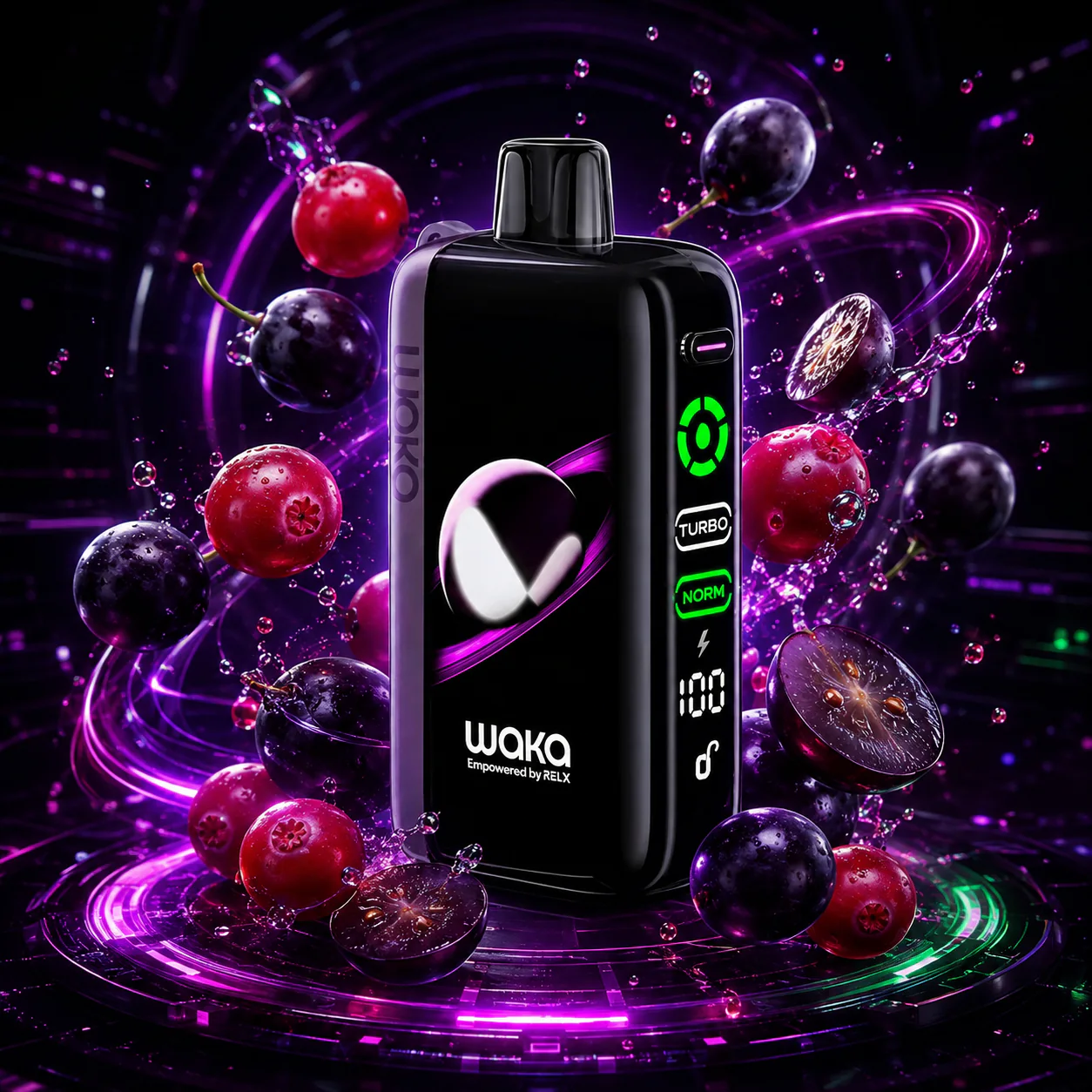 WAKA Jupiter 50K Disposable Vape – Cranberry Grape - Vaba Vape-Shop
