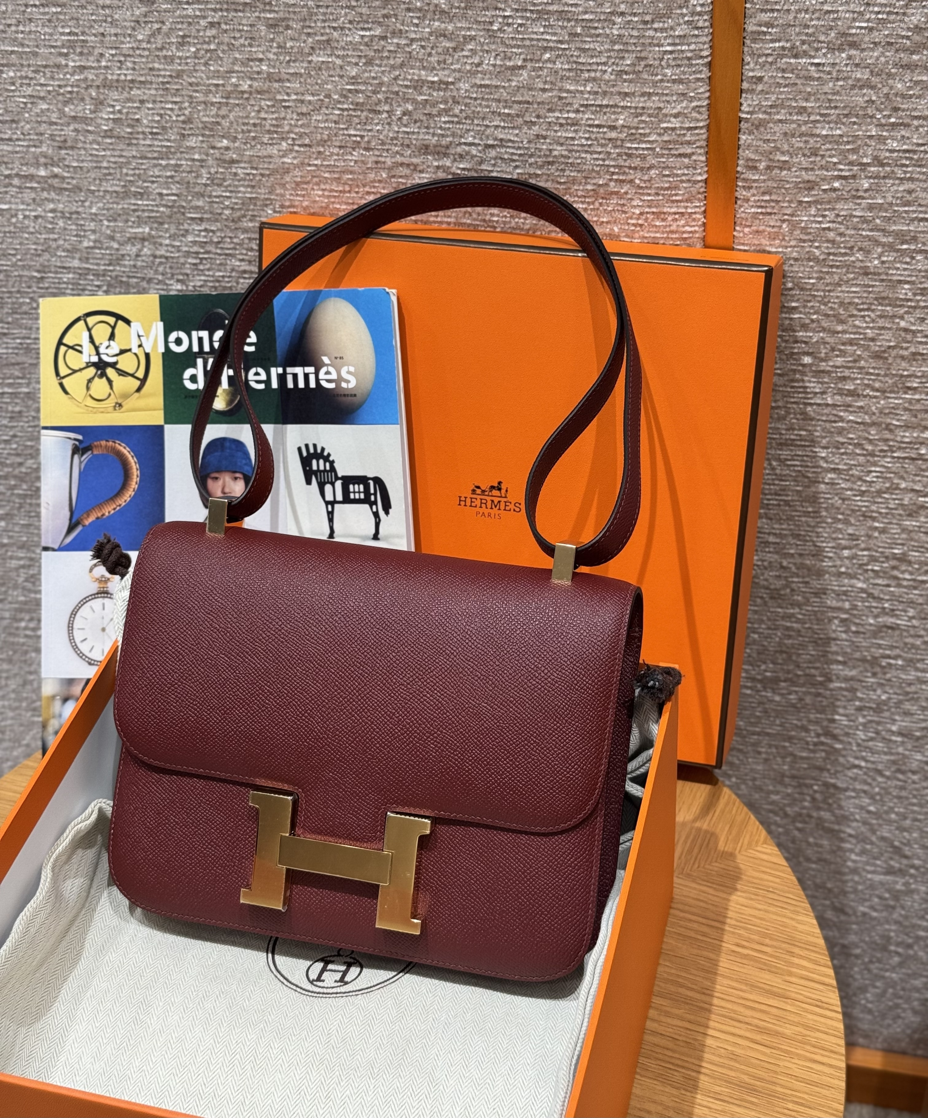 Hermes Rouge H Epsom Constance 24