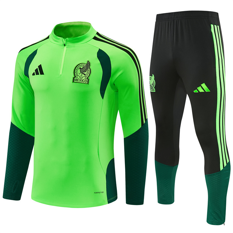 Mexico 2026 Training Suit Half Zipper Green