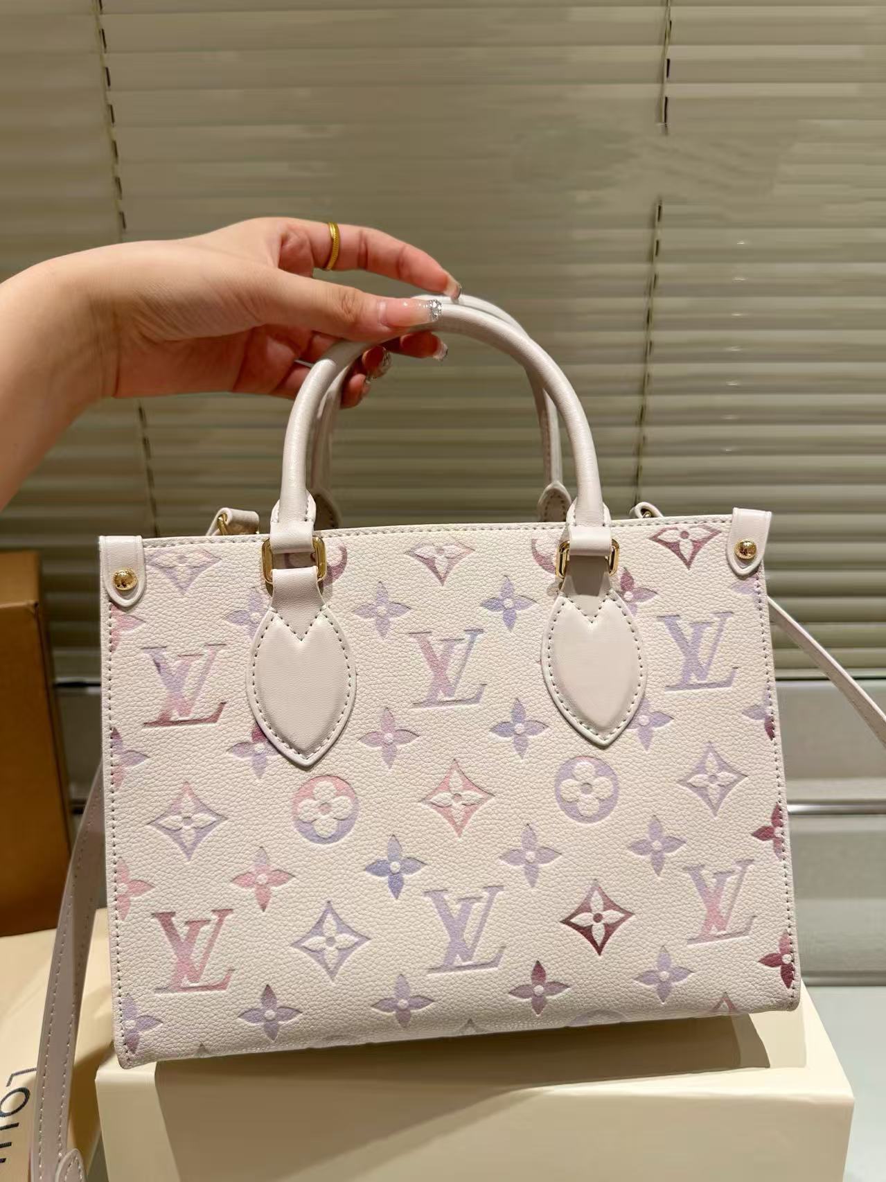 Louis Vuitton LV OnTheGo PM Monogram Tote Bag Pink
