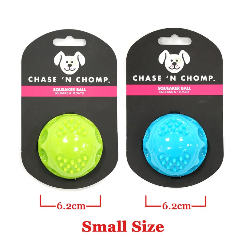 CAITEC Dog Toys Squeaking Bouncing Ball Durable Floatable Springy Pet Toys Squeaky Ball Bite Resistant for Small to Large Dogs