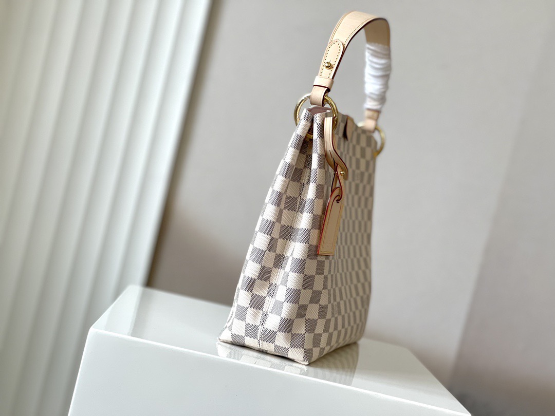 Louis Vuitton LV Damier Azur Coated Canvas Bag