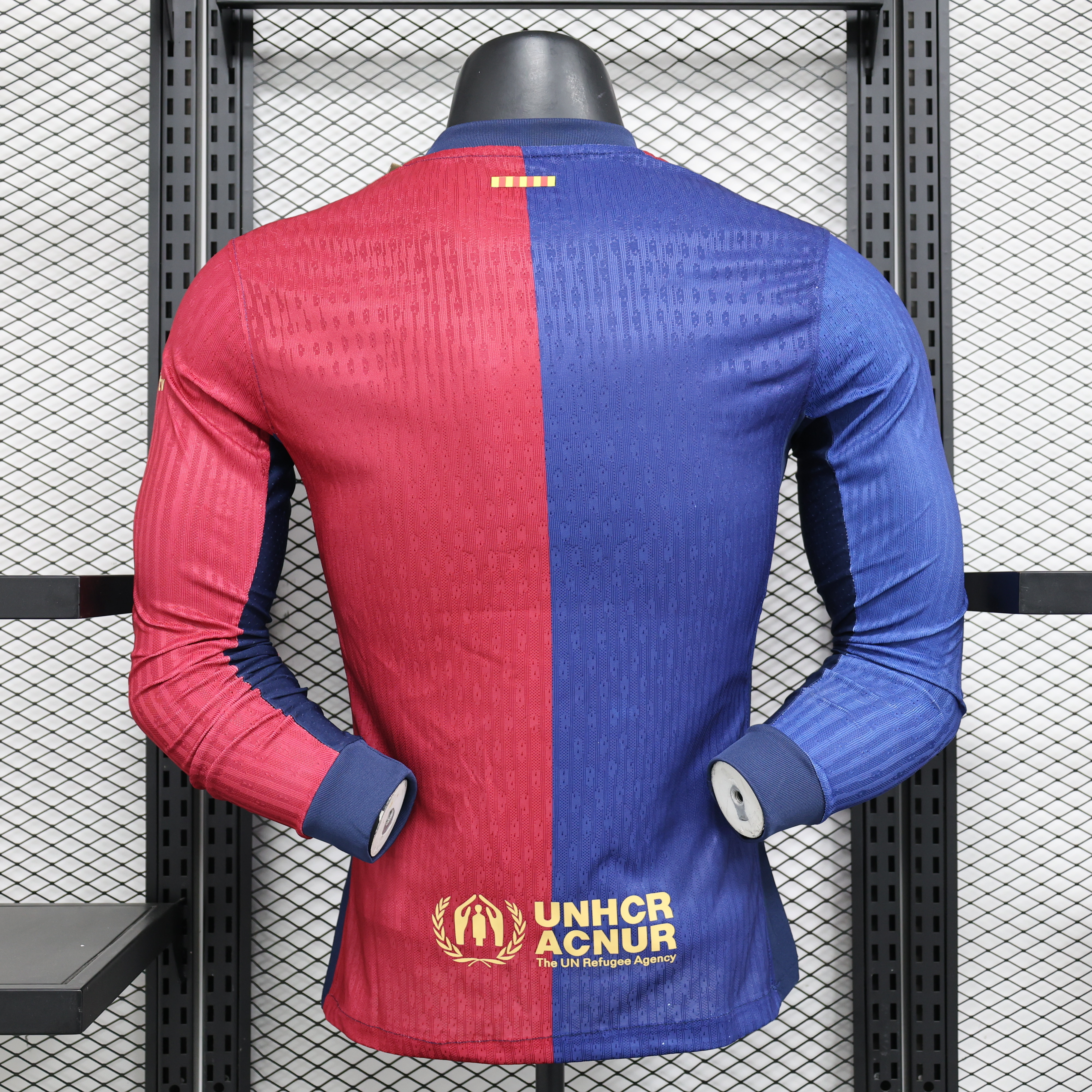 24-25 Barcelona Home Soccer Jersey Player Edition Long Sleeve