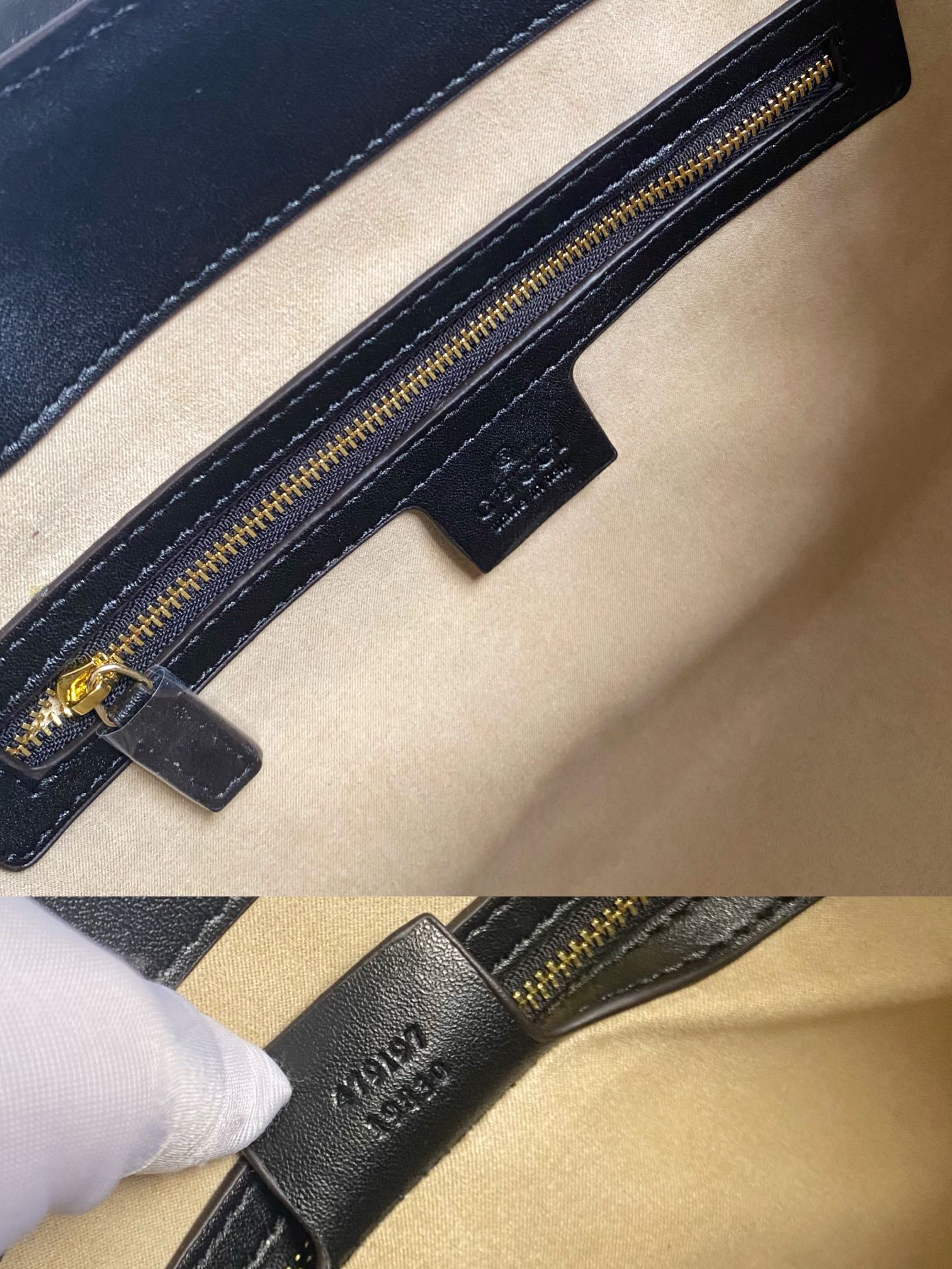 Gucci padlock series lock double shoulder strap handbag