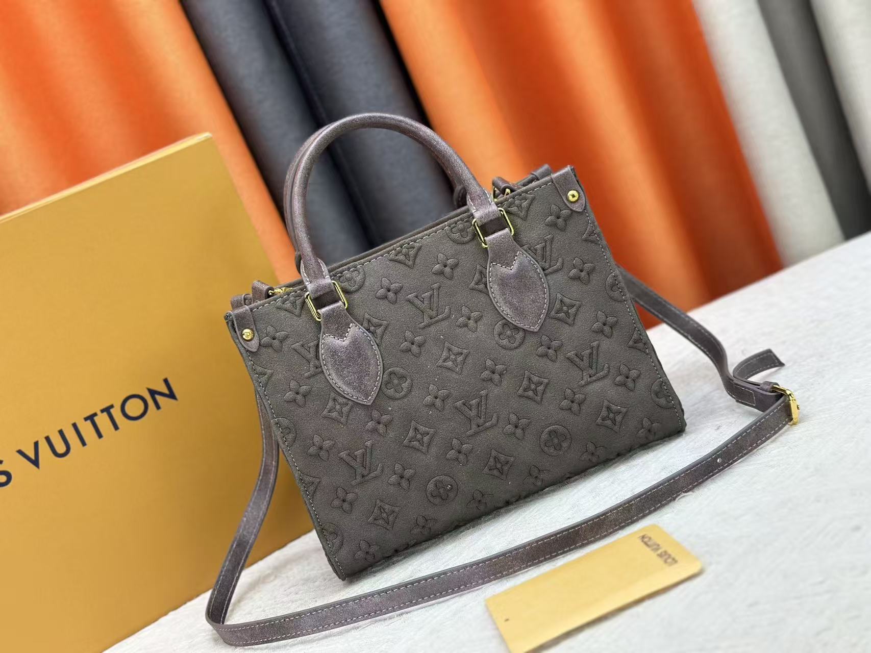Louis Vuitton LV embossed OnTheGo tote