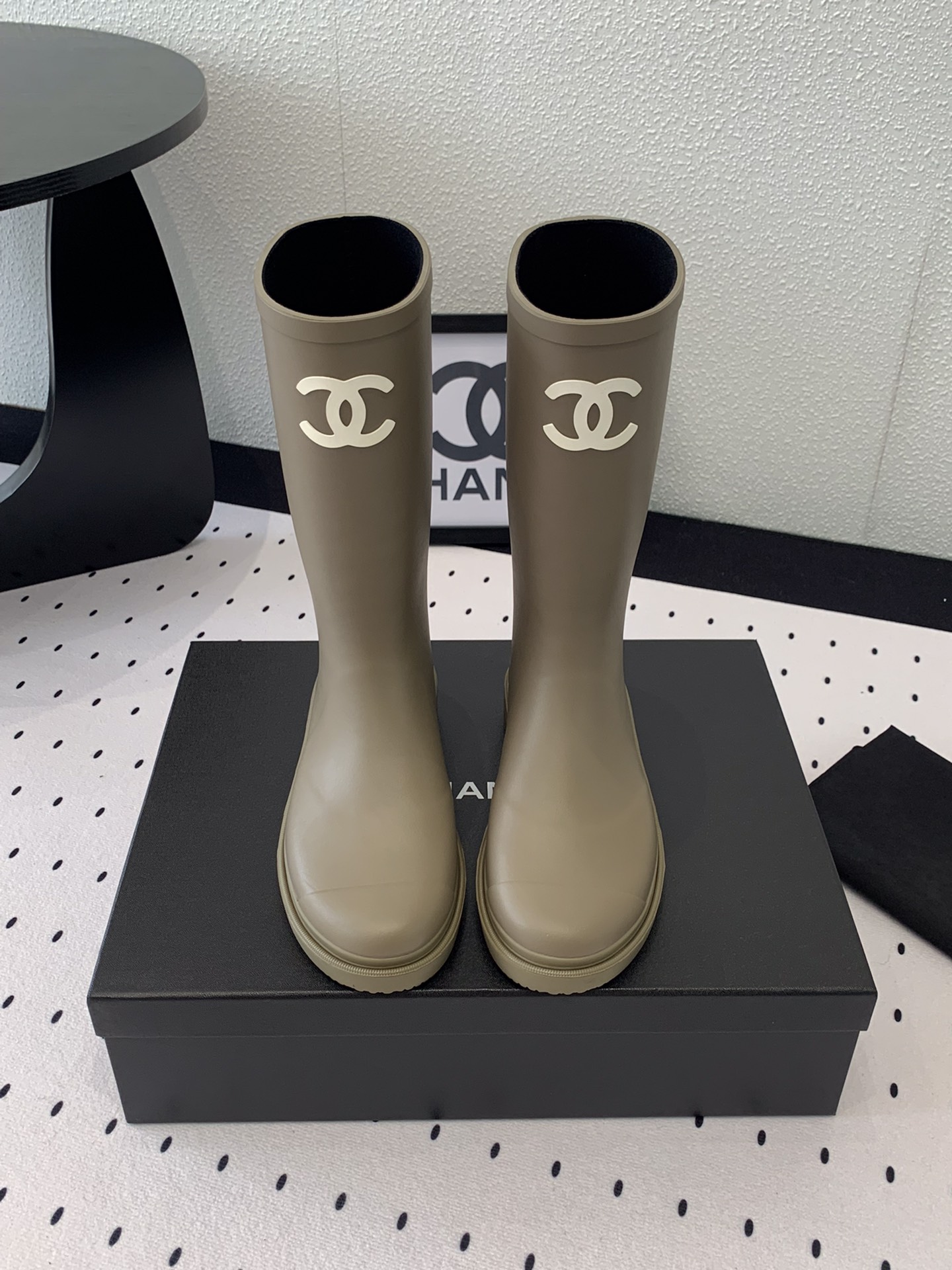 Chanel Rain Boots