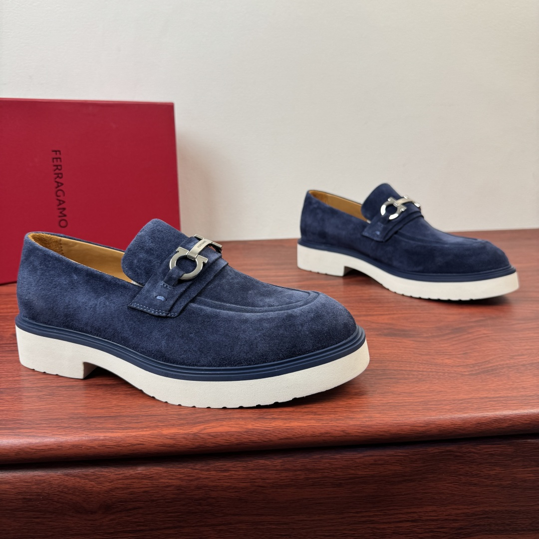 Ferragamo Men's Suede Loafer