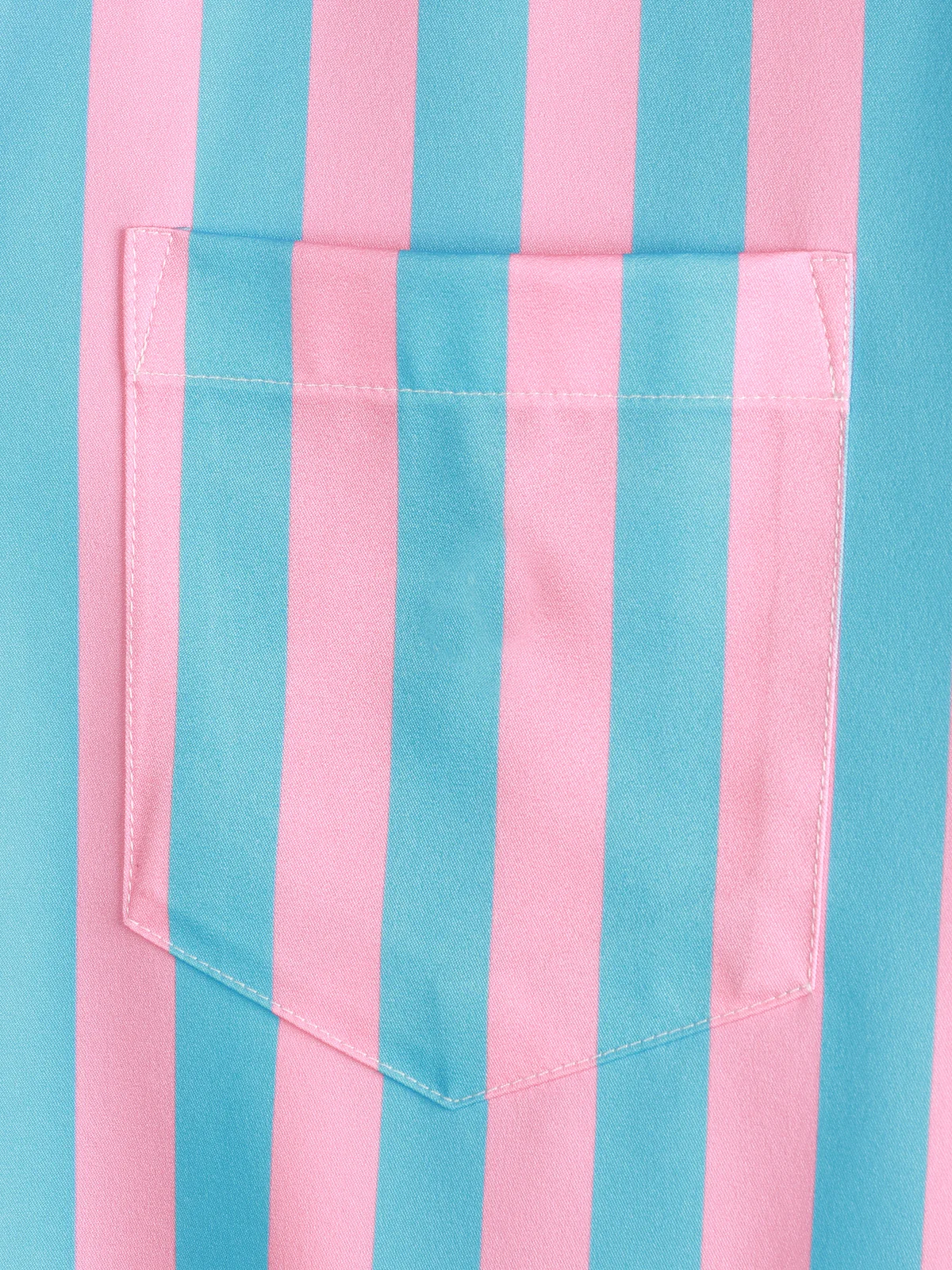 Men's Flamingo Stripe Pocket Summer Shirt