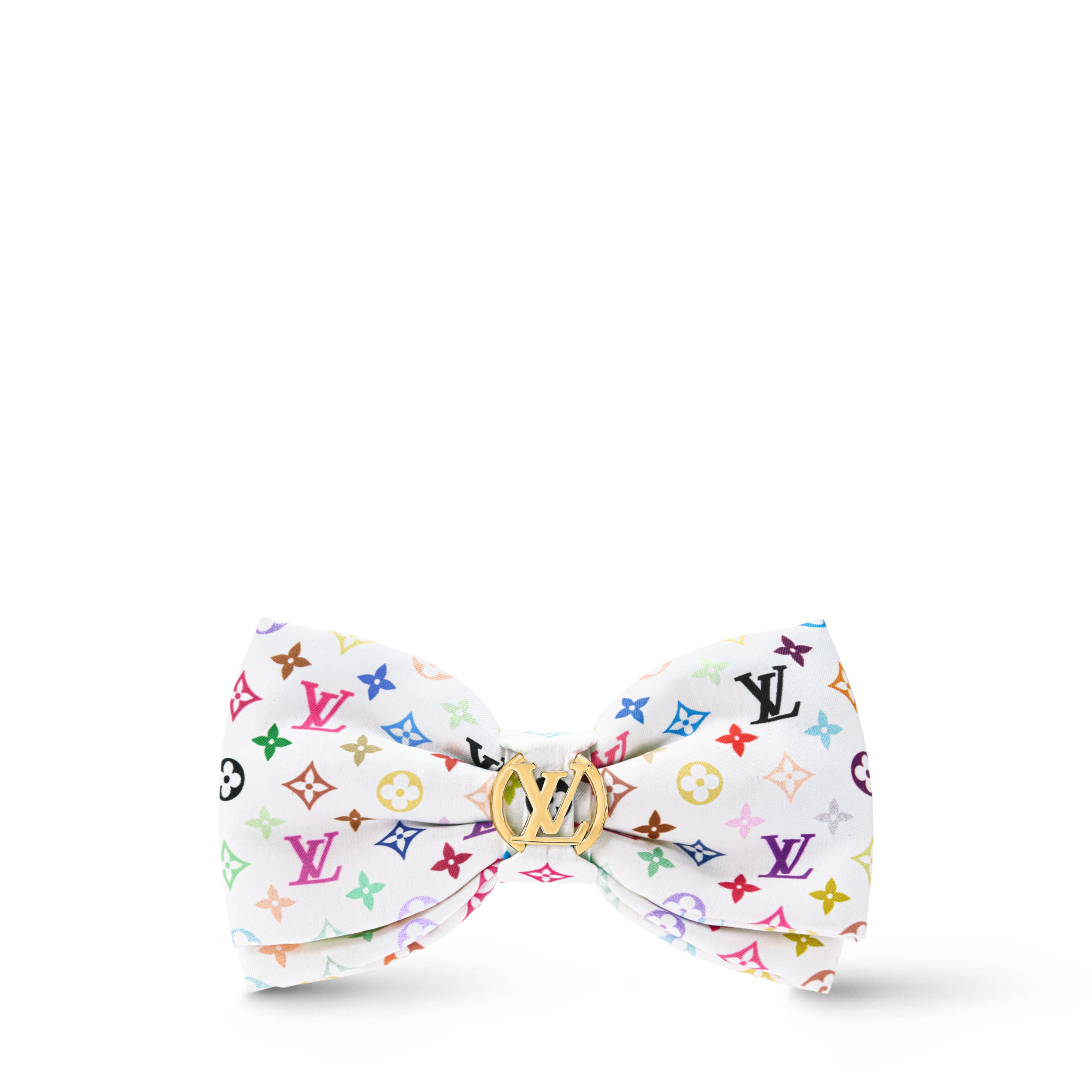 LV × TM モノグラム マルチカラー リボン バレッタ