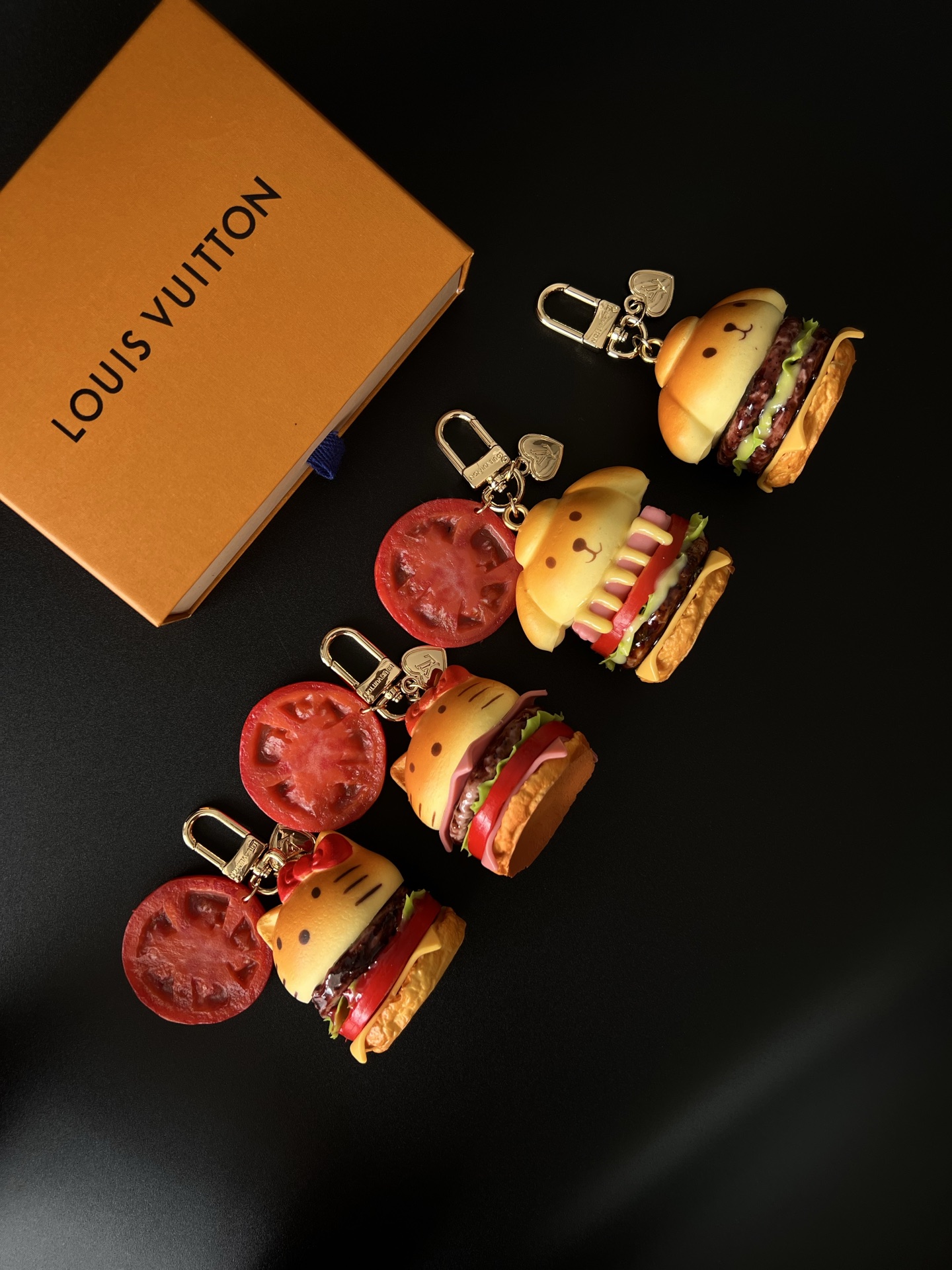 Louis Vuitton LV Cartoon Animal Burger Food Replica Keychain & Bag Charm - KAIROO