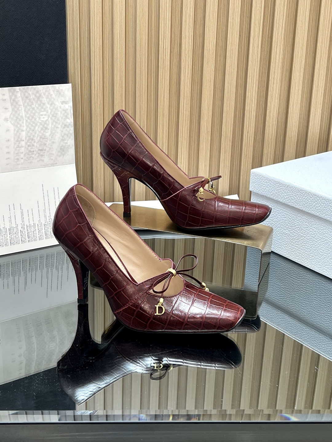 Dior Burgundy Muse Pump
