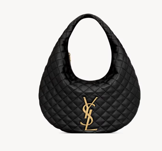 Saint Laurent Black Quilted Nappa Icare Hobo 858160